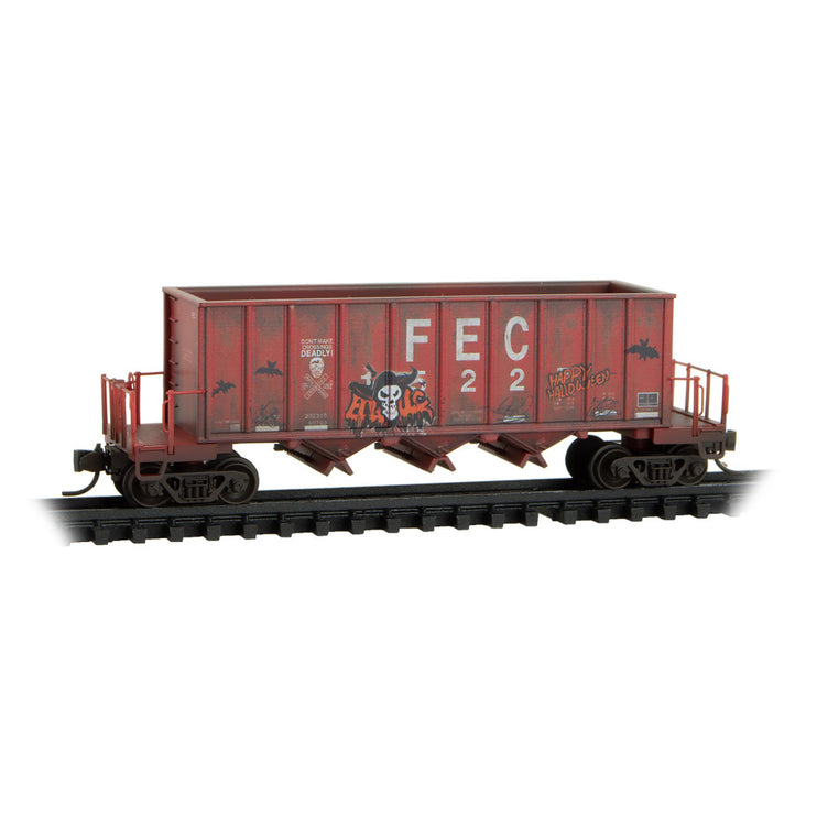 Micro Trains Line N Scale FEC RD# 15227, 15670 Weathered 2-pack Jewel Case