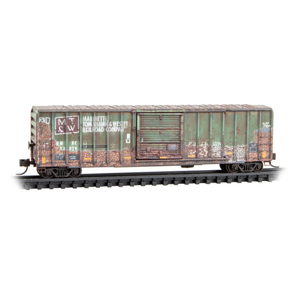 Micro Trains Line N Scale Green Mountain/ex-MT&W 50' Rib Side Box Car, Single Door, w/o Roofwalk RD# GMRC 23029