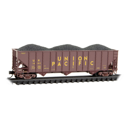 Micro Trains N Scale Union Pacific 4-Car Runner Pack JEWEL CASES RD# UP 18125, 18141, 18182, 18189 | Fusion Scale Hobbies