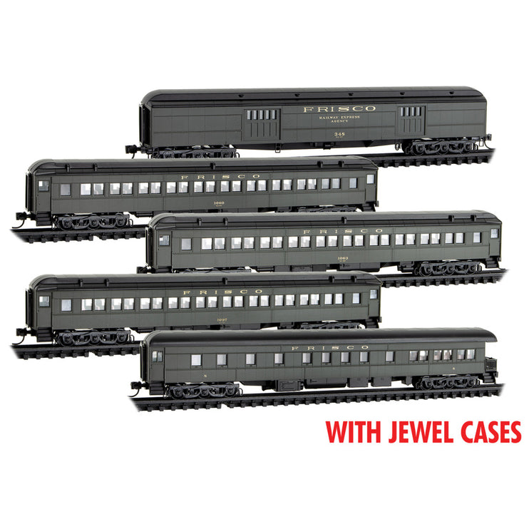 Micro Trains Line N Scale Frisco Heavyweight Passenger Card 5 Pack | Fusion Scale Hobbies