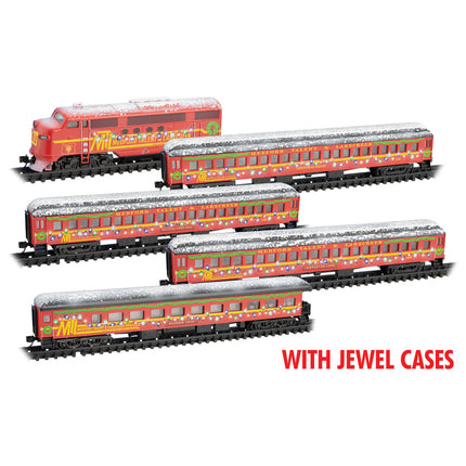 Micro Trains Line N Scale Medford, Talent & Lakecreek Christmas Set 2024 RD# MTL 1975, 158, 169, 199, 177 | Fusion Scale Hobbies