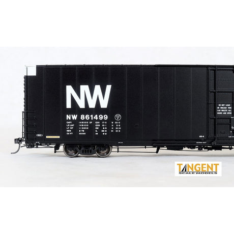 Tangent Greenville Steel Car Company 86' High Cube Double Plug Door Box Car Norfolk & Western (NW) "Delivery 1-1978" #861348