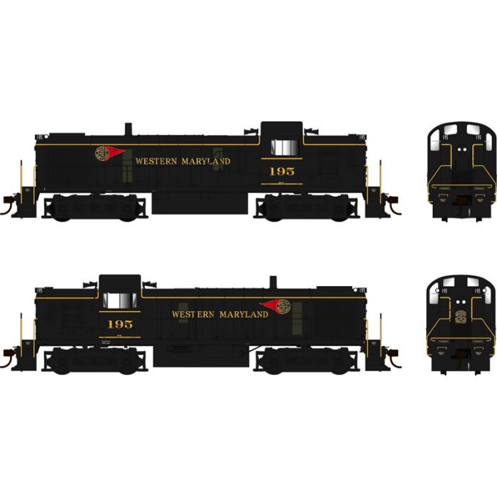 Bowser HO ALCO RS-3 Standard DC Western Maryland #195 BOW25233