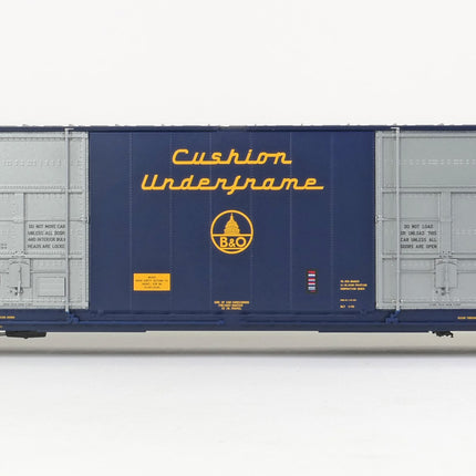 Tangent Baltimore & Ohio (B&O) “Delivery 1-1970 Blue” Greenville 86′ Quad Plug Door Box Car - Fusion Scale Hobbies | Train Supply