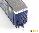 Tangent Baltimore & Ohio (B&O) “Delivery 1-1970 Blue” Greenville 86′ Quad Plug Door Box Car - Fusion Scale Hobbies | Train Supply