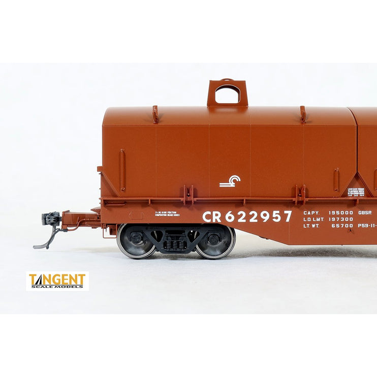 Tangent Conrail (CR) "G41A Repaint 1976" w/ Hoods PRR Shops G41A Coil Car #622961