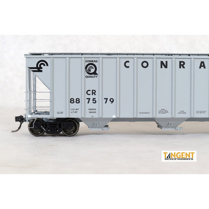 Tangent Conrail (CR) H51C "Quality Gray Repaint 1992" PC Samuel Rea Shops 4600 Covered Hopper #887549