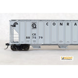 Tangent Conrail (CR) H51C "Quality Gray Repaint 1992" PC Samuel Rea Shops 4600 Covered Hopper #887549