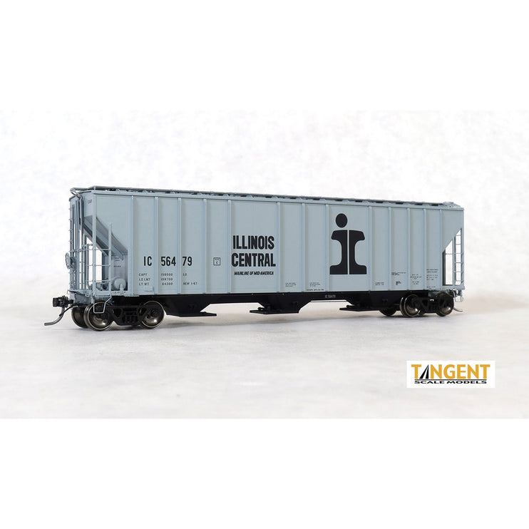 Tangent Illinois Central (IC) "Delivery Gray 1-1967" General American 4700 Covered Hopper System #56479