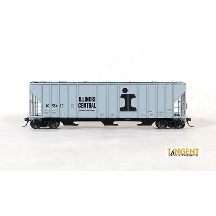 Tangent Illinois Central (IC) "Delivery Gray 1-1967" General American 4700 Covered Hopper System #56479