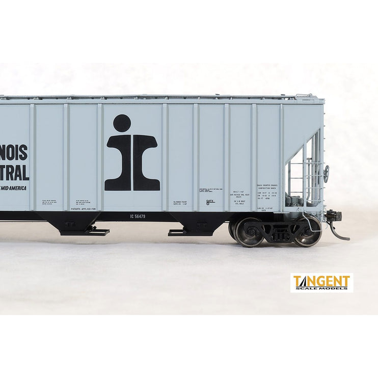 Tangent Illinois Central (IC) "Delivery Gray 1-1967" General American 4700 Covered Hopper System #56479