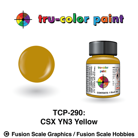Tru Color Paint CSX Yn3 Yellow 1oz