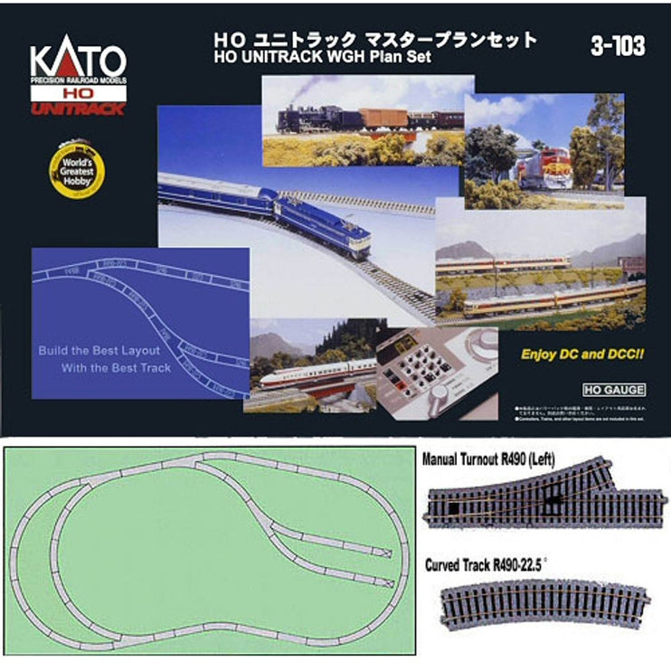 Kato HO Unitrack WGH Track Set