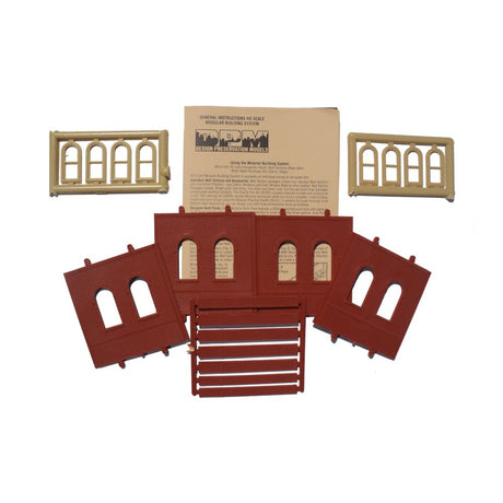Woodland Scenics HO Scale DPM Dock Level Wall Arched Windows