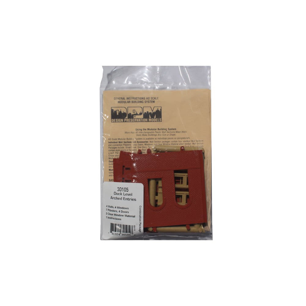 Woodland Scenics HO Scale DPM Dock Level Wall Arched Entry
