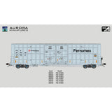 Aurora Miniatures HO Scale FXE Ferromemx Greenbrier 7550 cf 60’ Plate F Boxcar 1st Run 874680