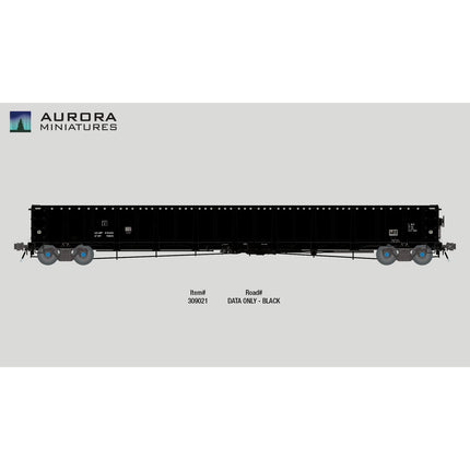 Aurora Miniatures HO Scale National Steel Car 3650 cf 66’ Gondola Data Only Car