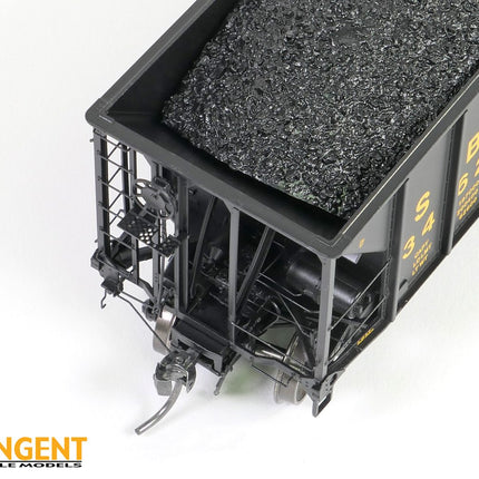 Tangent HO Scale SBD / CSXT Black Repaint 1987+ Bethlehem Steel 3350 CuFt Quad Coal Hopper 