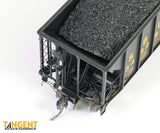 Tangent HO Scale SBD / CSXT Black Repaint 1987+ Bethlehem Steel 3350 CuFt Quad Coal Hopper 