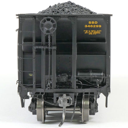 Tangent HO Scale SBD / CSXT Black Repaint 1987+ Bethlehem Steel 3350 CuFt Quad Coal Hopper 