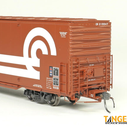 Tangent Conrail (CR) “932B Repaint 1976+ Large Logo” Greenville 6,000CuFt 60′ Double Door Box Car 219045