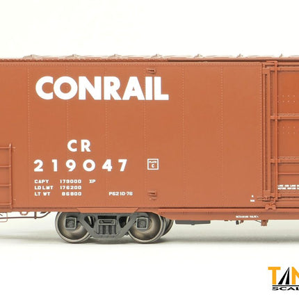 Tangent Conrail (CR) “932B Repaint 1976+ Large Logo” Greenville 6,000CuFt 60′ Double Door Box Car 219045