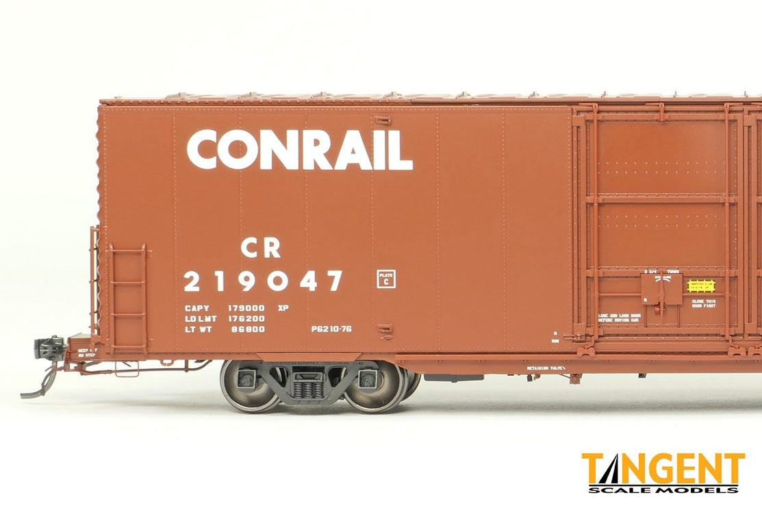 Tangent Conrail (CR) “932B Repaint 1976+ Large Logo” Greenville 6,000CuFt 60′ Double Door Box Car 219045