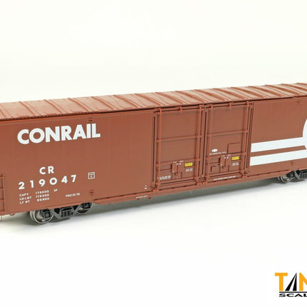 Tangent Conrail (CR) “932B Repaint 1976+ Large Logo” Greenville 6,000CuFt 60′ Double Door Box Car 219045