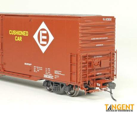 Tangent Erie Lackawanna (EL) “Delivery Red 1966” Greenville 6,000CuFt 60′ Double Door Box Car 67825