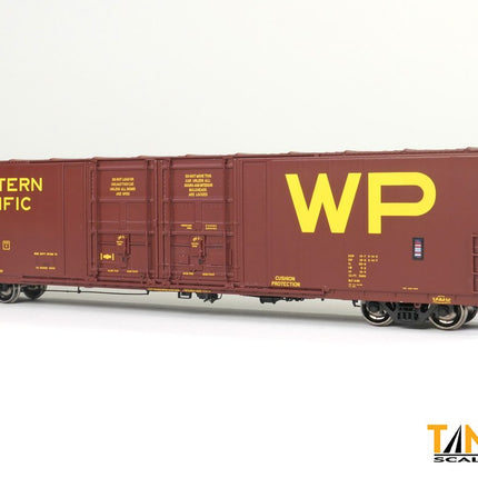 Tangent HO Scale Western Pacific (WP) “Original Red 2-1969” Thrall 5,880CuFt 60′ Double Plug Door Box Car 