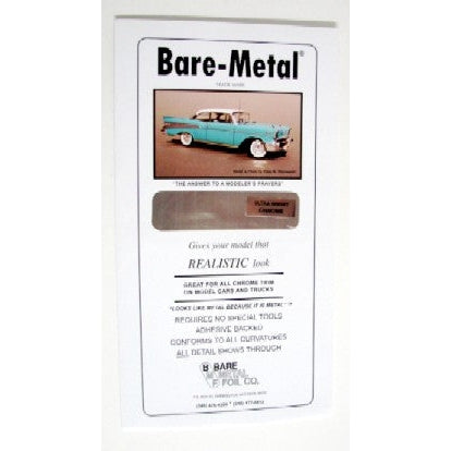 Bare Metal Foil 6 x 11 Thin Sheet Ultra Bright Chrome Foil