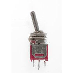 Miniatronics Sub Mini Toggle Switch-DPDT-3 Amp-120 V-3/16 in Dia [5 pcs] MNT3620004