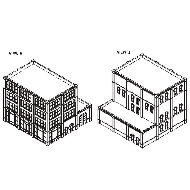 Woodland Scenics HO Scale DPM Victorian Style Storefront Building