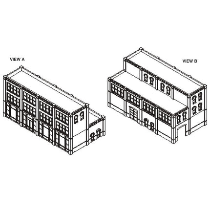 Woodland Scenics HO Scale DPM Victorian Style Storefront Building