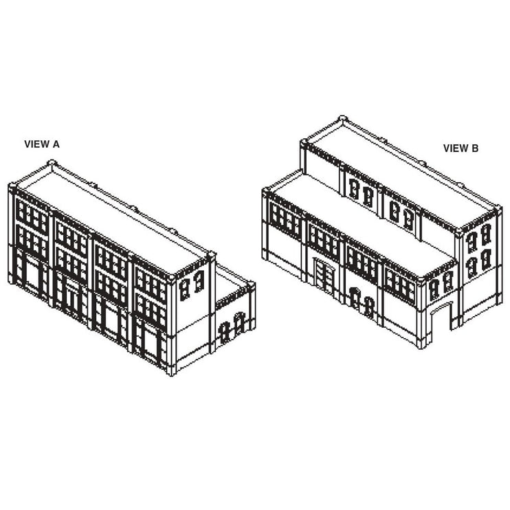 Woodland Scenics HO Scale DPM Victorian Style Storefront Building