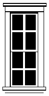 Durango Press 60 HO Scale Tall Double-Hung Window