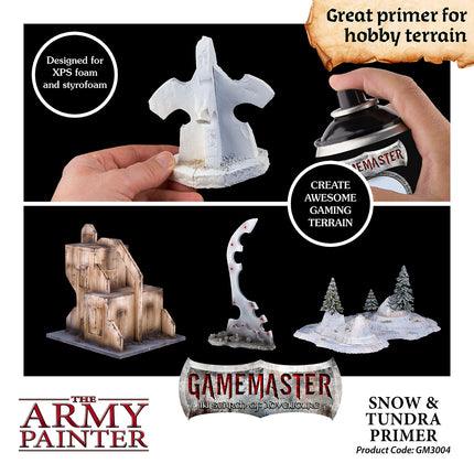 The Army Painter Gamemaster Terrain Primer Snow & Tundra 300ml Can