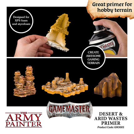 The Army Painter Gamemaster Terrain Primer Desert & Arid Wastes 300ml Can