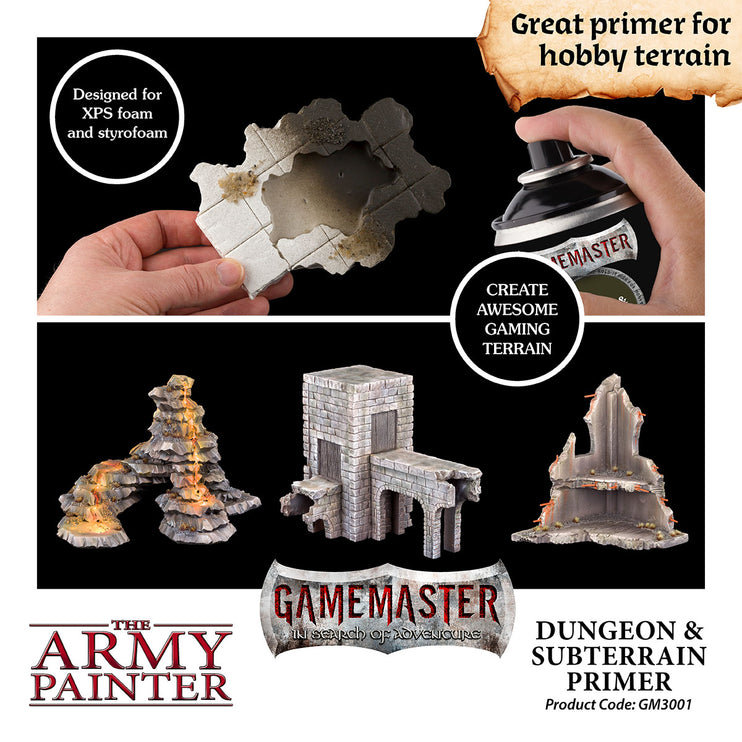 The Army Painter Gamemaster Terrain PrimerDungeon & Subterrain 300ml Can