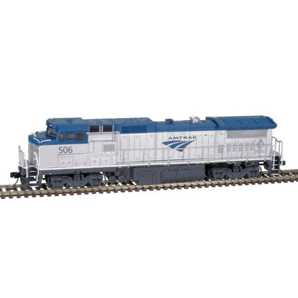 Atlas Master N Scale Gold Series GE DASH 8-32BHW Locomotive with Pilot Mounted Ditch Lights DCC/ESU Loksound Equipped Amtrak 'Phase V' #514