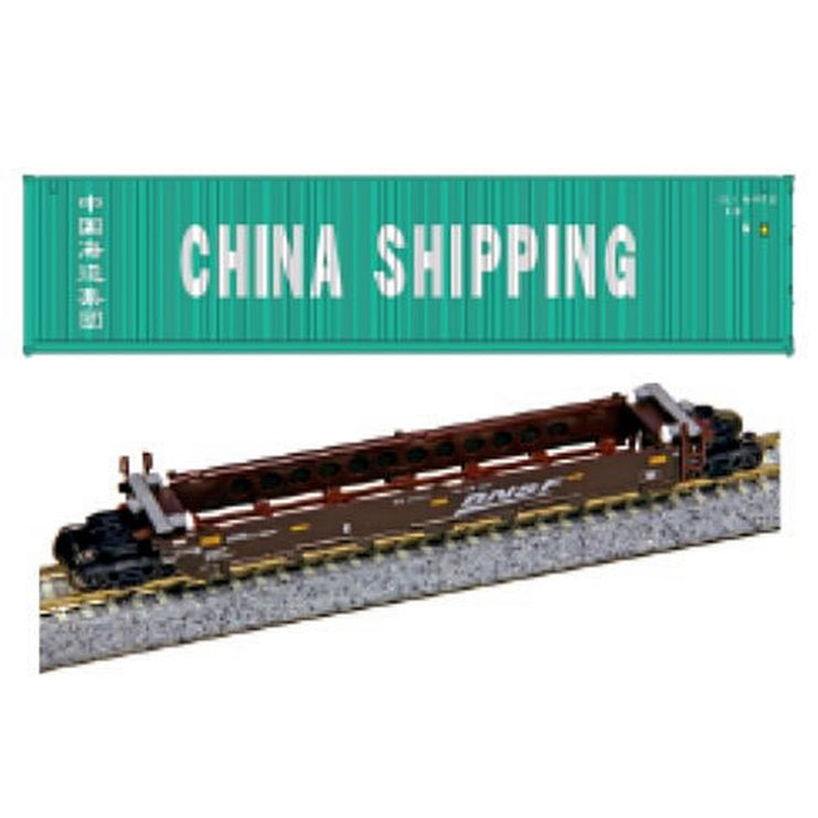 Kato N MAXI-I Double Stack 5pk BNSF #239156 w/China Shipping Cont