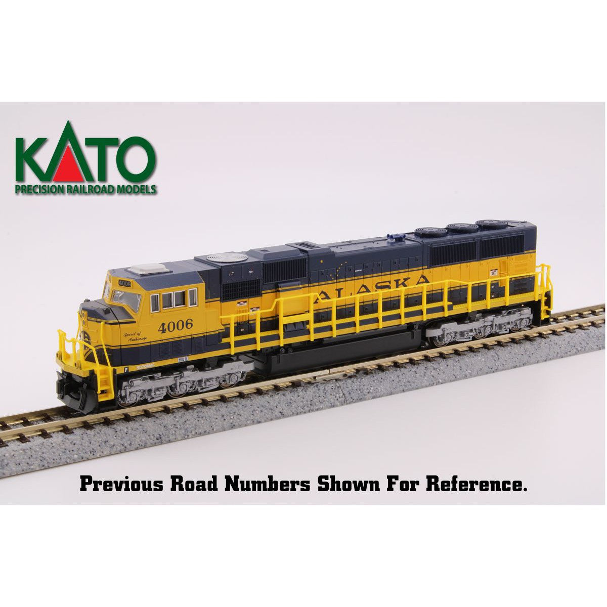 Kato N Scale Alaska Railroad #4003 Spirit of Moose Pass SD70MAC Diesel DC