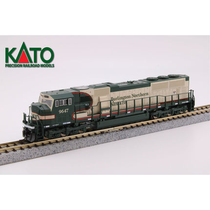 Kato N Scale BNSF 9647 Vomit Bonnet Executive Warbonnet SD70MAC Diesel DC