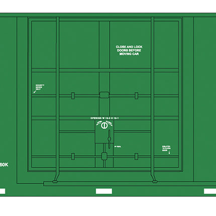 Intermountain HO Scale Burlington Northern Gunderson 50' High Cube Single Door Boxcar 4130001 | Fusion Scale Hobbies