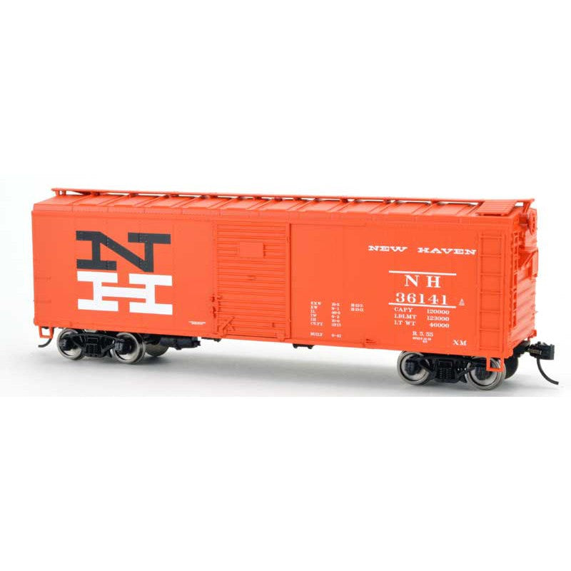 Bowser HO Scale 40' Steel Side Box Car RTR New Haven #36141