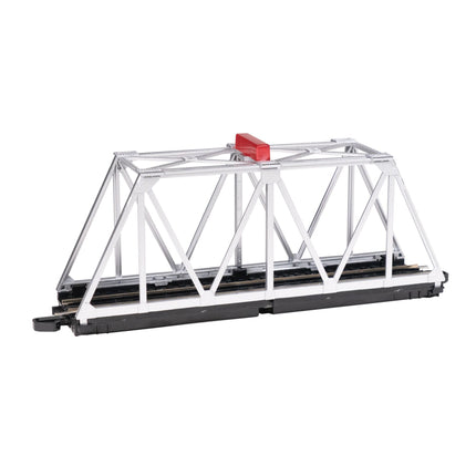 Bachmann HO Scale E-Z Track Truss Bridge With Blinking Light Silver