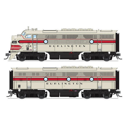 Broadway Limited HO P3 F3 A/B Diesels CB&Q #116-A/116-B/Greyback Freight DC/D