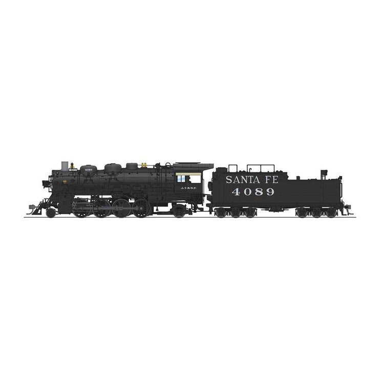 Broadway Limited HO Scale Santa Fe 4000 Class 2-8-2 #4089 w/Switching Pilot DC/DCC Pargon 4