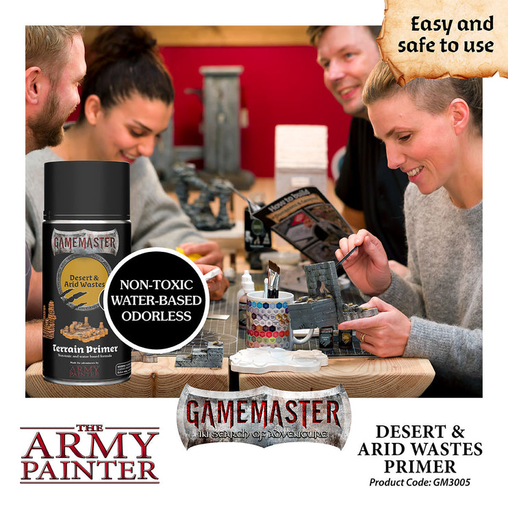 The Army Painter Gamemaster Terrain Primer Desert & Arid Wastes 300ml Can