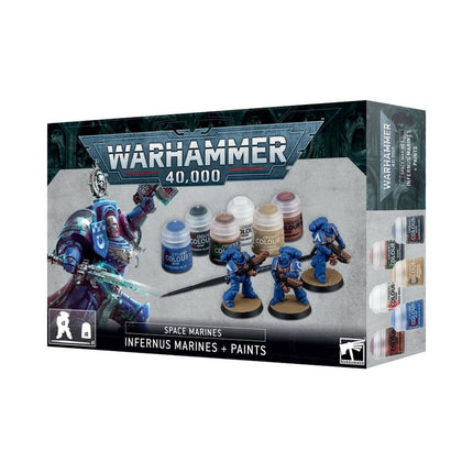 Games Workshop Warhammer 40K Space Marines Infernus Marines + Paint